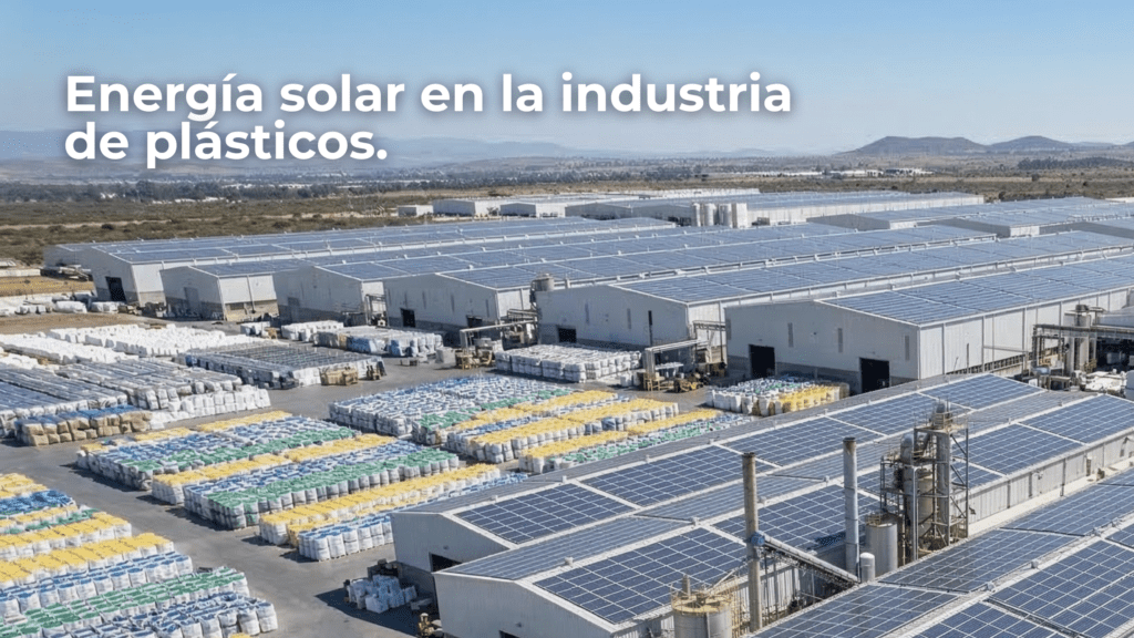 energía solar en la industria del plástico