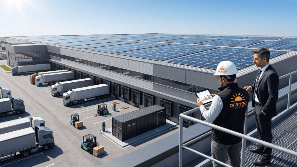 energía solar en el sector logístico
